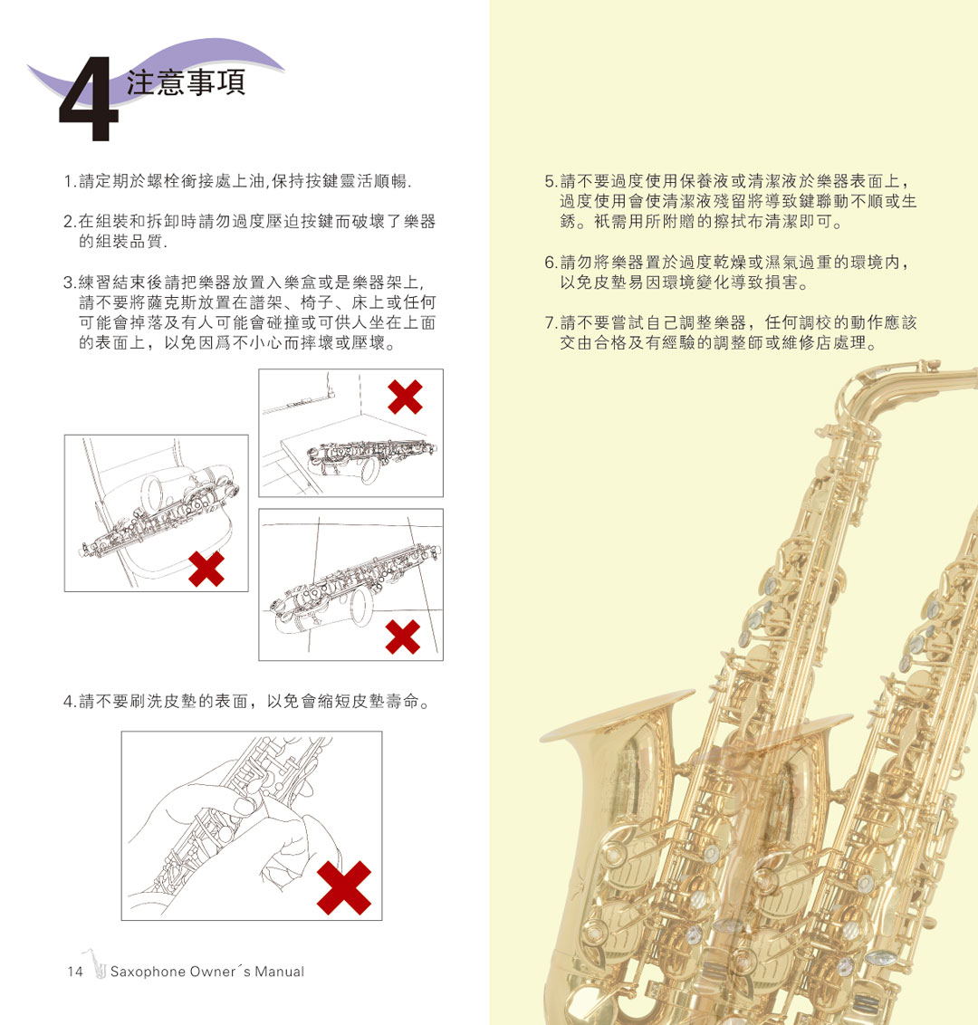 杰爾威斯薩克斯保養(yǎng)手冊(cè)_9